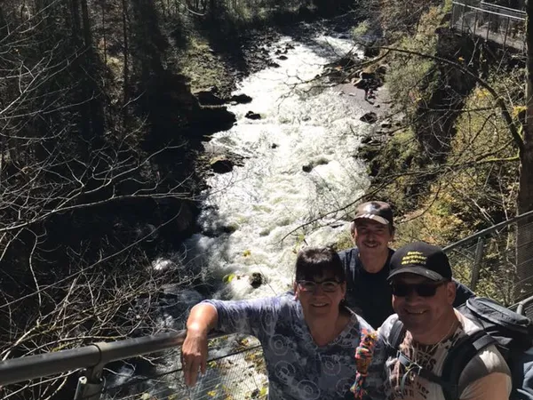 Bergwandern 2017 – Flussüberquerung